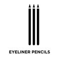 Eyeliner pencils iconÃÂ  vector isolated on white background, log